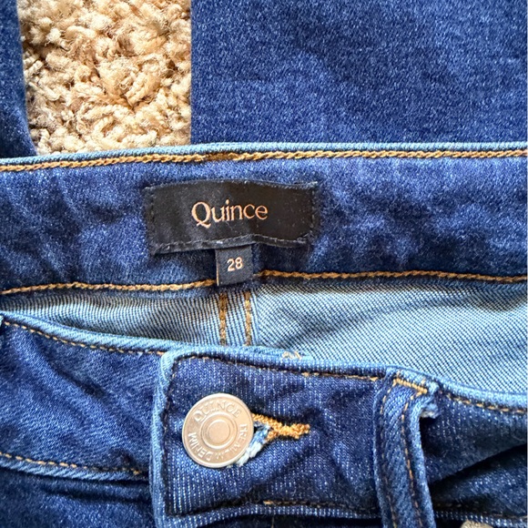 Quince Bella Stretch Wide Leg Blue Jeans - Picture 4 of 4